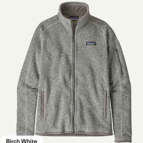 Patagonia Women's Better Sweater Fleece Full Zip Jacket Medium Birch White - Picture 1 of 10